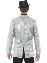 SEQUIN SILVER JACKET, ADULT - Side
