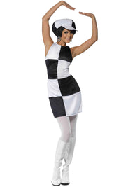 60S PARTY GIRL COSTUME, ADULT - S - Packaging