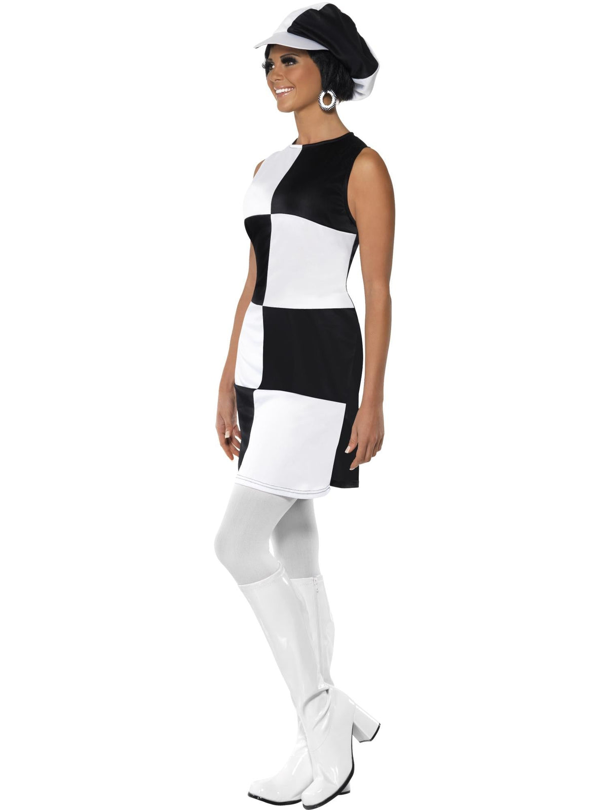 60S PARTY GIRL COSTUME, ADULT - S - Back