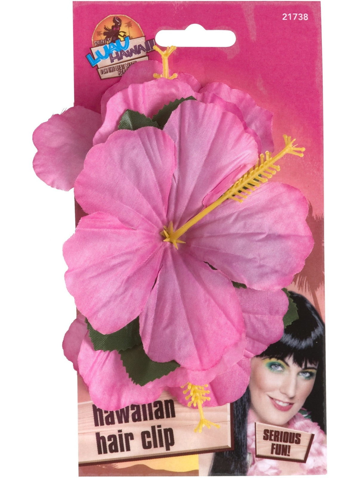 HAWAIIAN FLOWER HAIR CLIP - Back