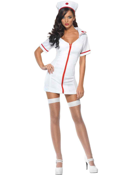 FEVER NO NONSENSE NURSE COSTUME, ADULT - L - Front