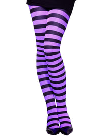 TIGHTS - PURPLE &amp; BLACK, CHILD - Back