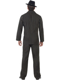 GANGSTER GOLD PINSTRIPE COSTUME, ADULT - Side