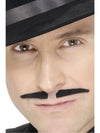 BLACK SPIV MOUSTACHE, ADULT - Front