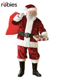 SANTA SUIT CRIMSON REGENCY DELUXE, ADULT - Front
