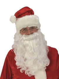 SANTA SUIT VELOUR, ADULT - STD - Back