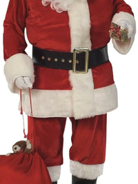 SANTA SUIT VELOUR, ADULT - STD - Side