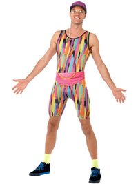 AEROBICS INSTRUCTOR MENS COSTUME, ADULT - Packaging