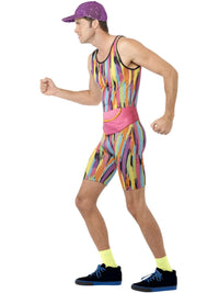 AEROBICS INSTRUCTOR MENS COSTUME, ADULT - Back