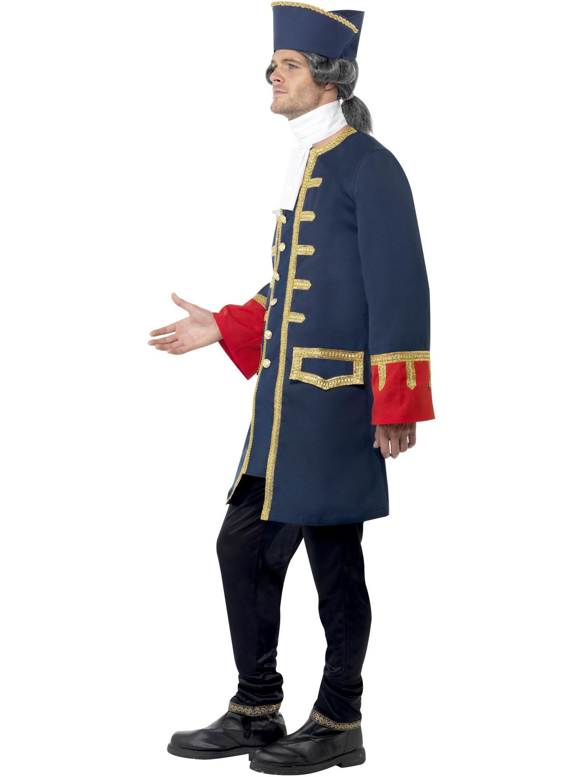 PIRATE COMMANDER COSTUME, ADULT - Back
