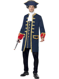 PIRATE COMMANDER COSTUME, ADULT - Front