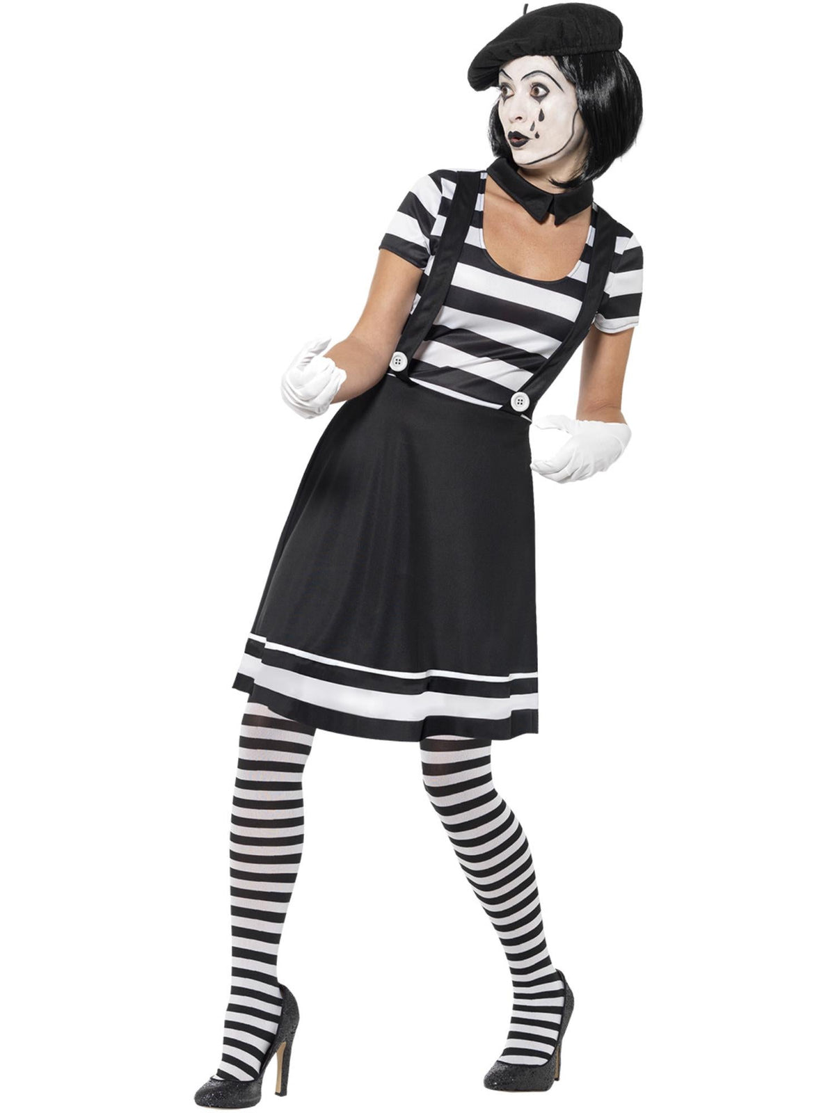 LADY MIME ARTIST COSTUME - L