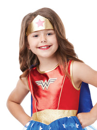 WONDER WOMAN DELUXE COSTUME, CHILD - 6-8 YRS - Back