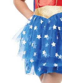 WONDER WOMAN DELUXE COSTUME, CHILD - 6-8 YRS - Side