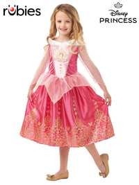 SLEEPING BEAUTY GEM PRINCESS COSTUME, CHILD - 4-6 YRS - Front