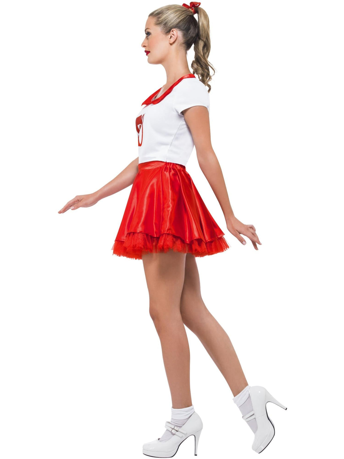 CHEERLEADER SANDY COSTUME, ADULT - S - Back