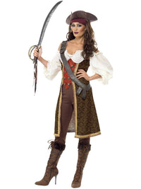 HIGH SEAS PIRATE WENCH COSTUME, ADULT - Packaging