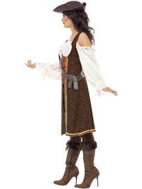 HIGH SEAS PIRATE WENCH COSTUME, ADULT - Back