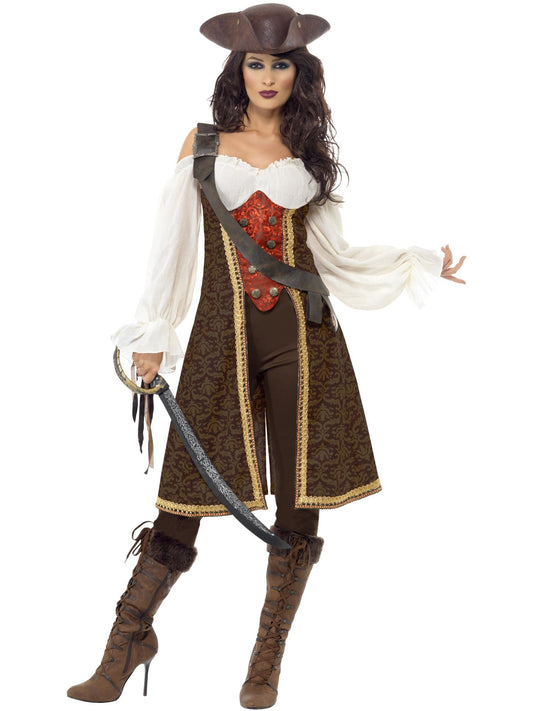 HIGH SEAS PIRATE WENCH COSTUME, ADULT - Front