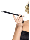 BLACK SEQUINNED CIGARETTE HOLDER - Front