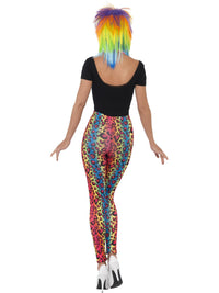 LEOPARD PRINT LEGGINGS, NEON - ADULT - Side