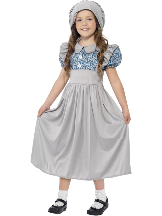 VICTORIAN SCHOOL GIRL COSTUME, CHILD - L - Front