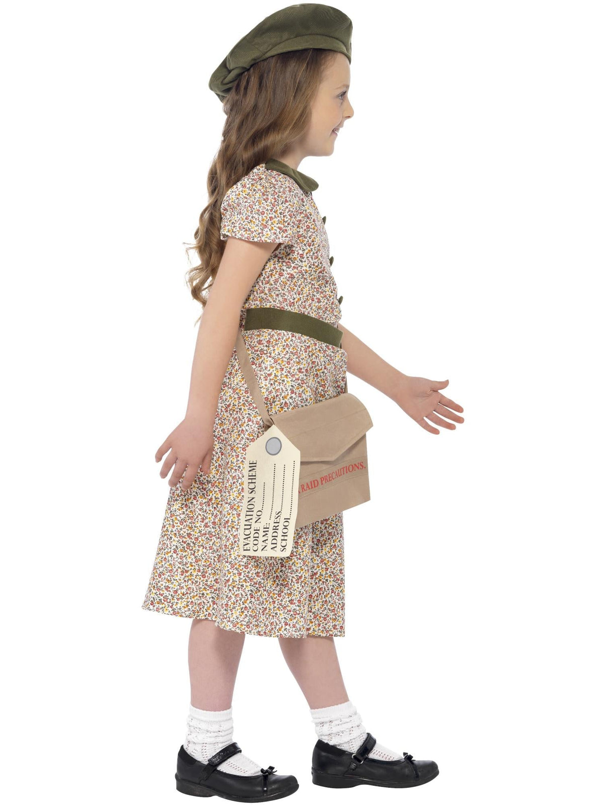 EVACUEE GIRL COSTUME, CHILD - Back