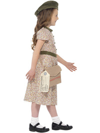 EVACUEE GIRL COSTUME, CHILD - Back