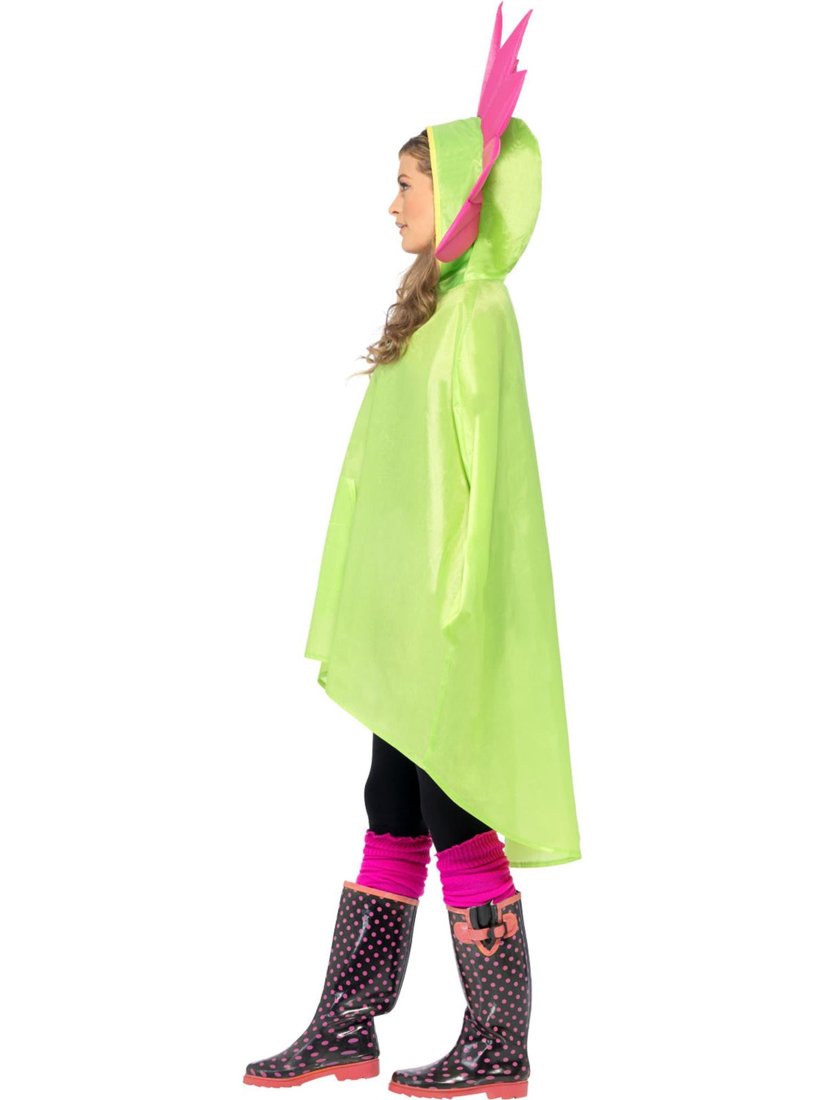 FLOWER PARTY PONCHO, ADULT - Back