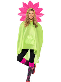 FLOWER PARTY PONCHO, ADULT - Front