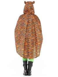 TIGER PARTY PONCHO, ADULT - Side