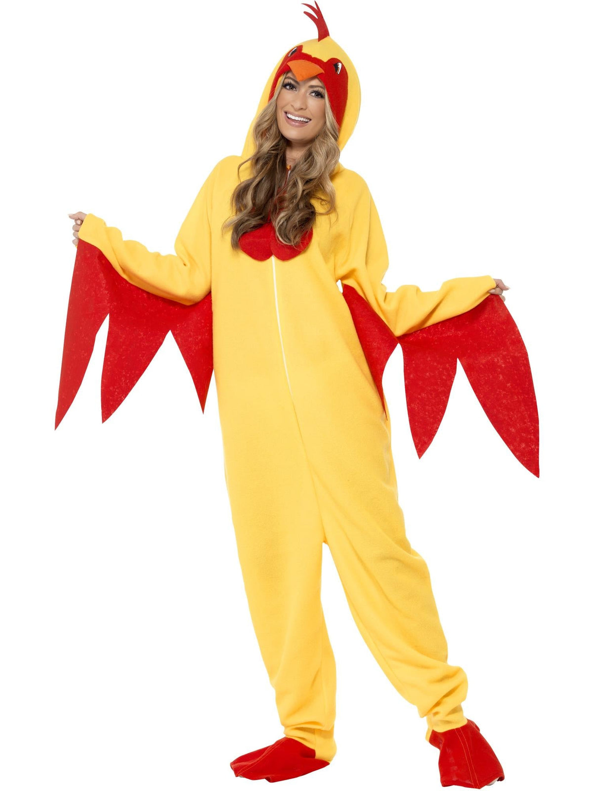 CHICKEN COSTUME, WITH HOODED ALL IN ONE - M