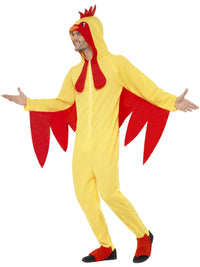 CHICKEN COSTUME, WITH HOODED ALL IN ONE - M - Side
