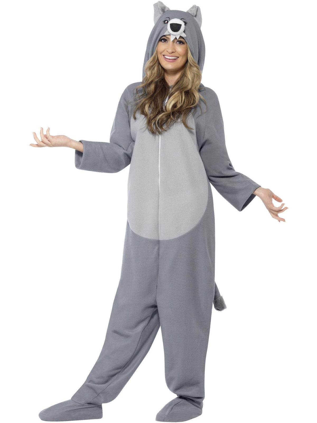 WOLF ONESIE COSTUME, ADULT - Packaging