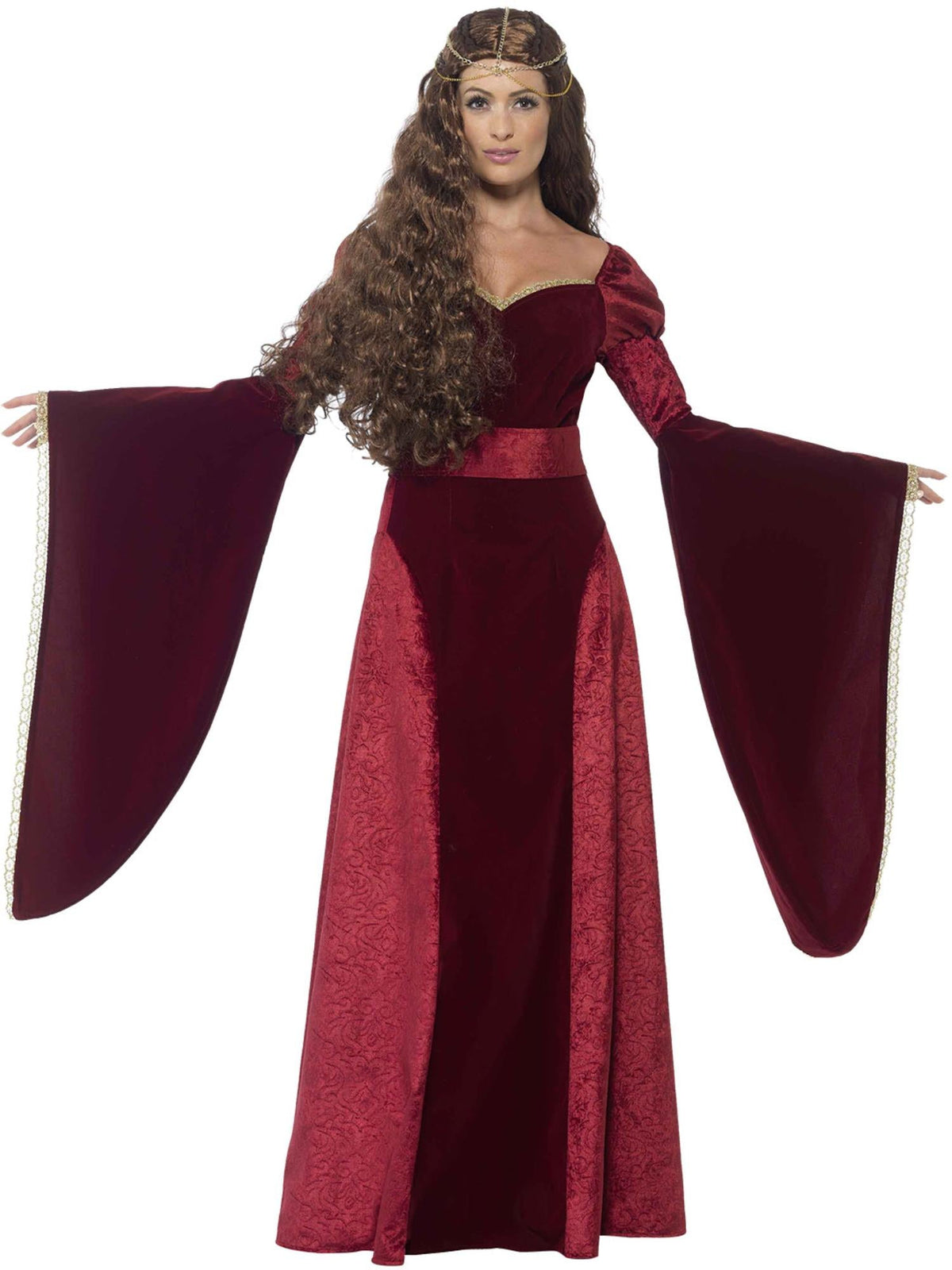 MEDIEVAL QUEEN DELUXE COSTUME, ADULT - L - Packaging