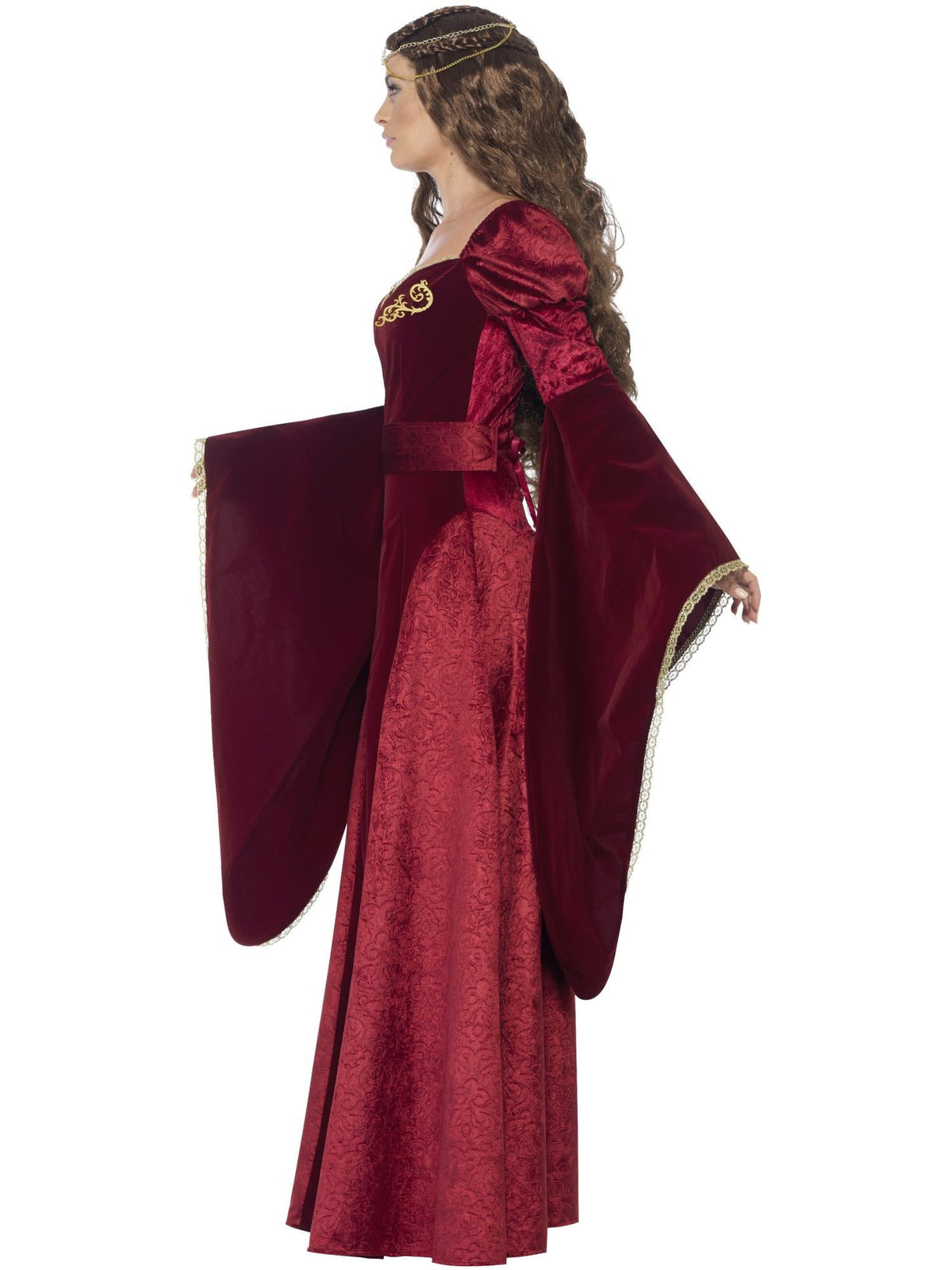MEDIEVAL QUEEN DELUXE COSTUME, ADULT - L - Back