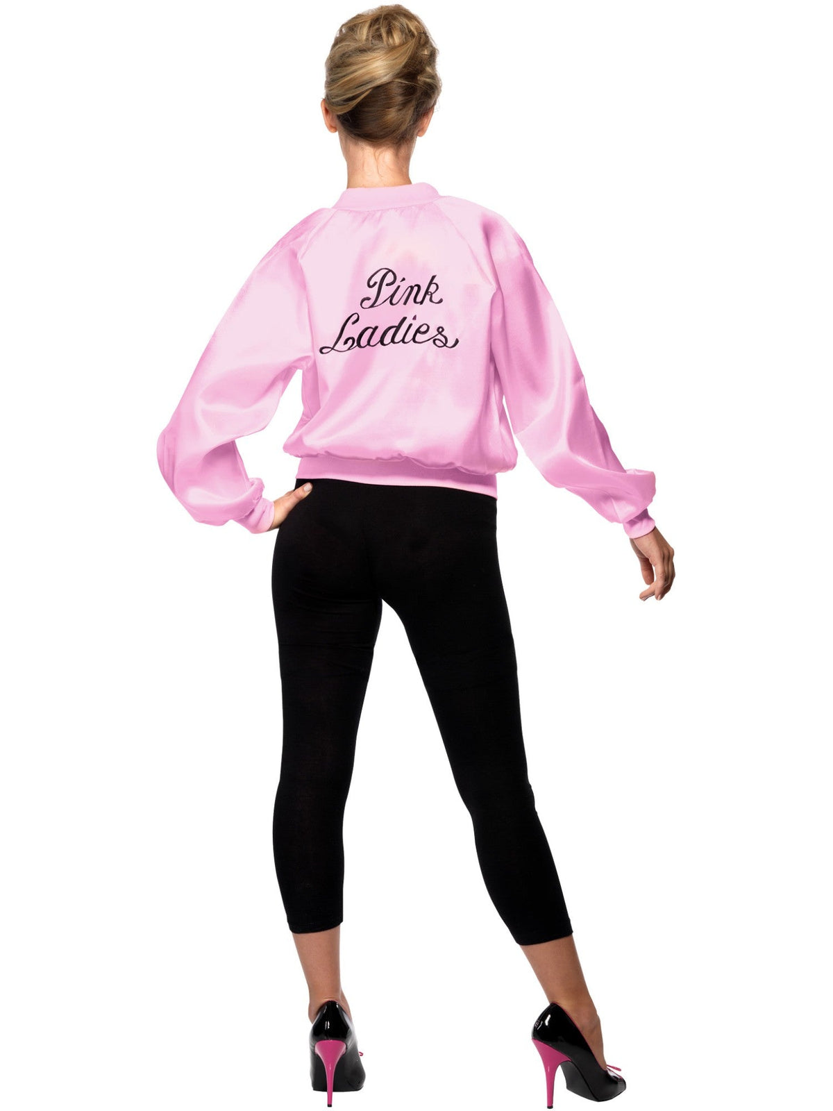 GREASE PINK LADIES JACKET, ADULT - Side