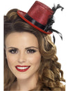 MINI TOP HAT, RED - ADULT - Front