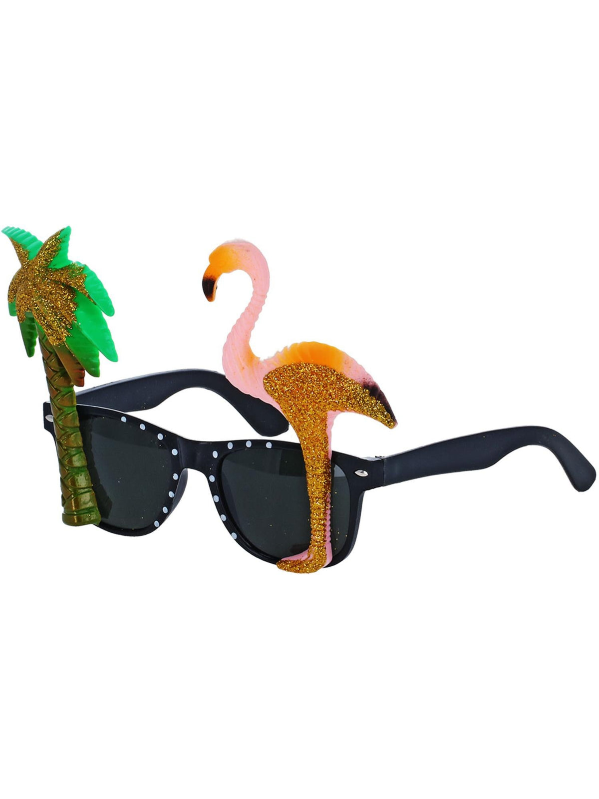 SPECS WITH FLAMINGO &amp; PALM TREE, ADULT - Back