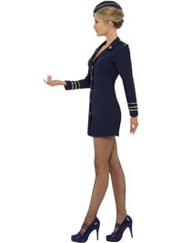FLIGHT ATTENDANT COSTUME, ADULT - Back