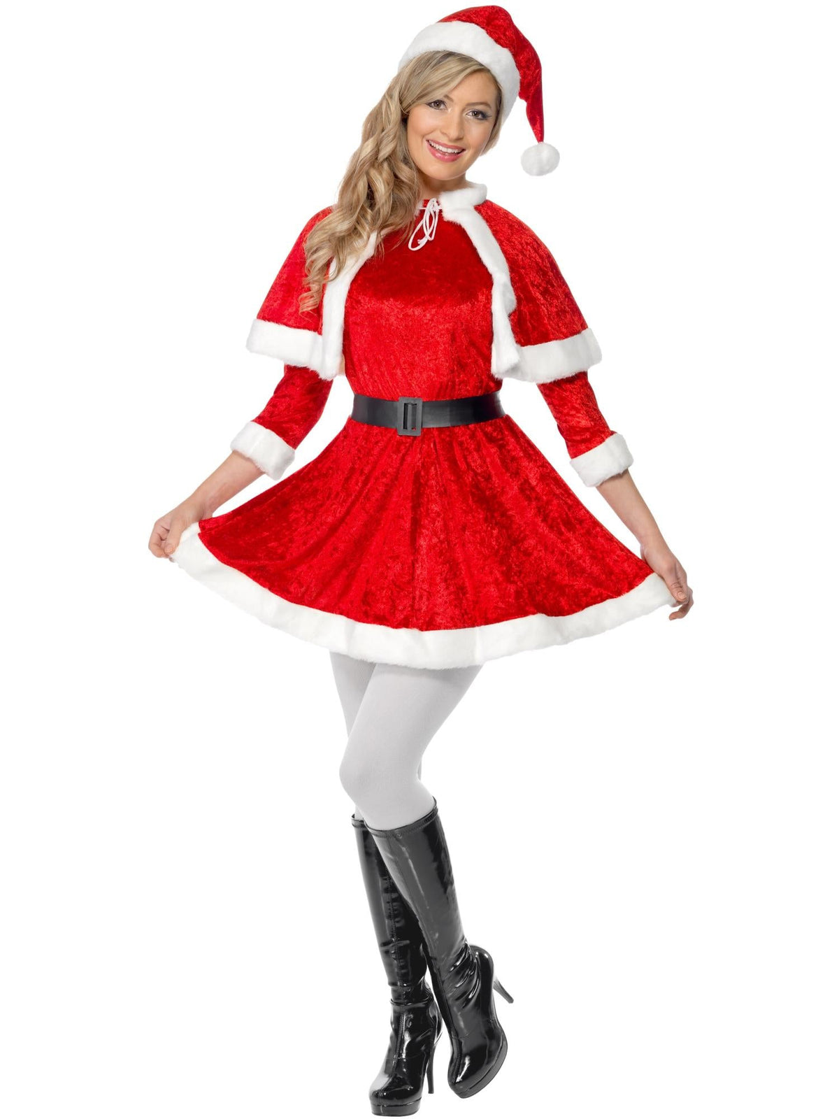 MISS SANTA DELUXE COSTUME, ADULT - Packaging