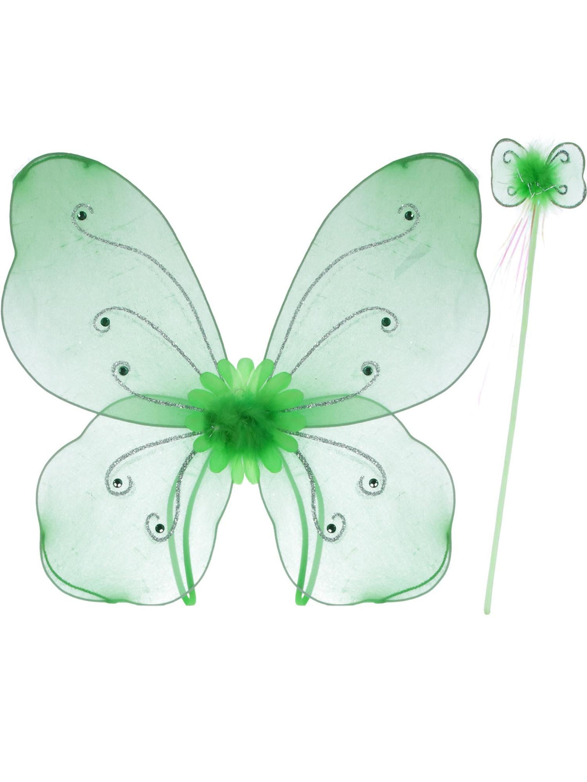 BUTTERFLY WINGS &amp; WAND SET, CHILD - Side