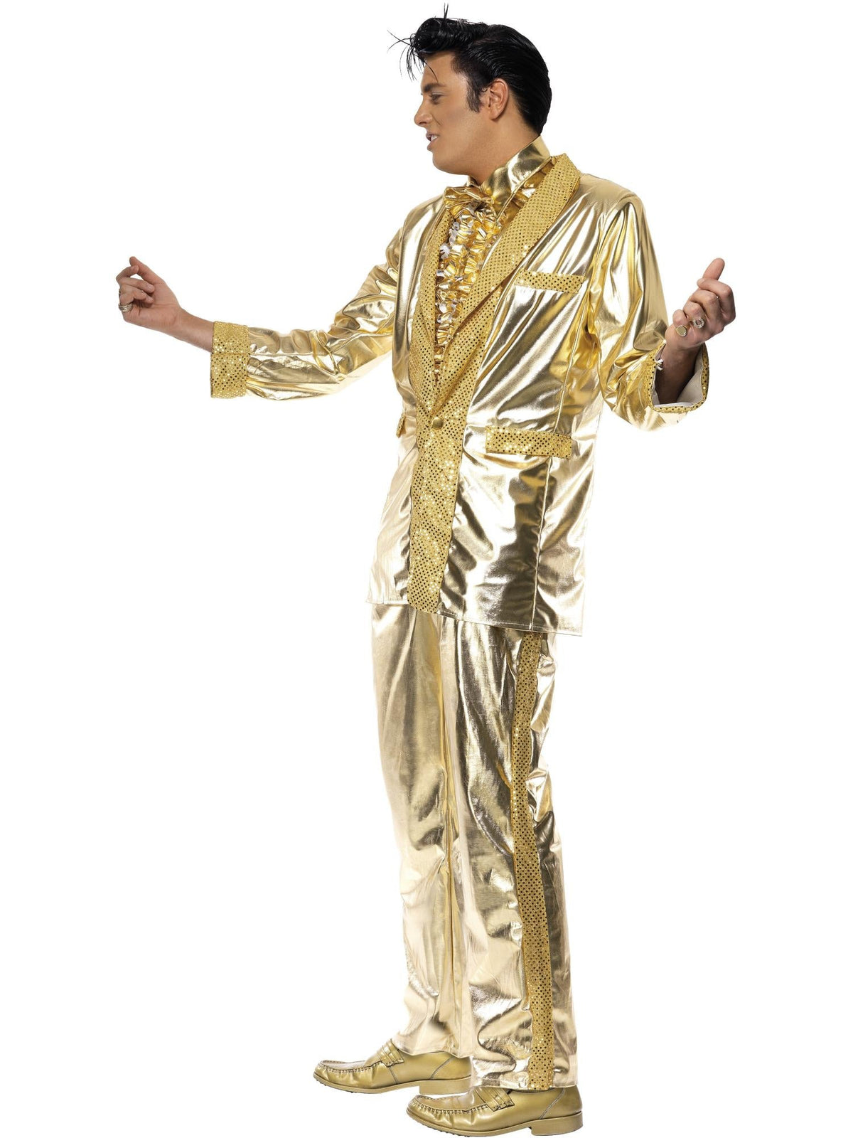 ELVIS GOLD COSTUME, ADULT - M - Back
