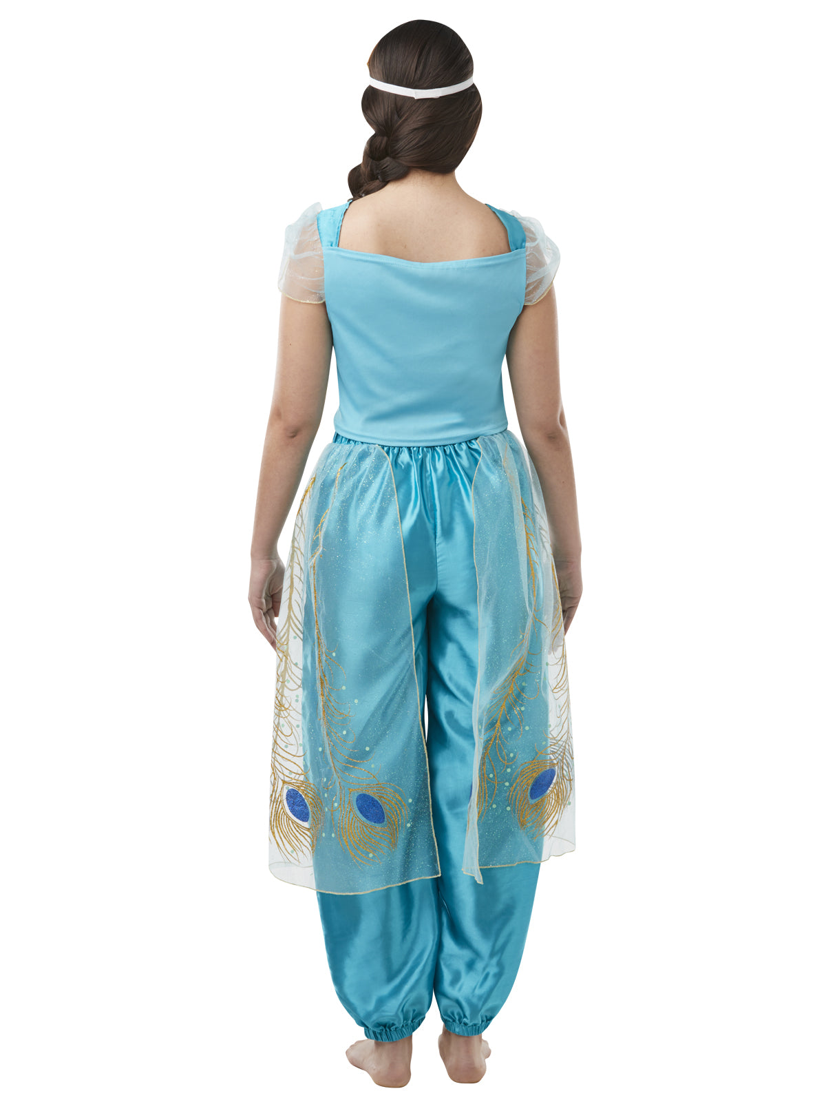 JASMINE LIVE ACTION ALADDIN COSTUME, ADULT - Back