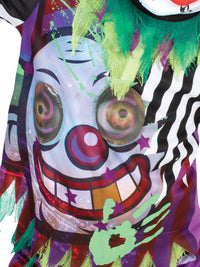 SCARY CLOWN LENTICULAR COSTUME, CHILD - Back