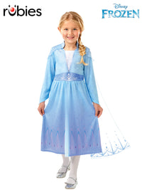 ELSA FROZEN 2 COSTUME, CHILD - M - Front