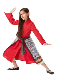 MULAN DELUXE MOVIE COSTUME, CHILD - Front