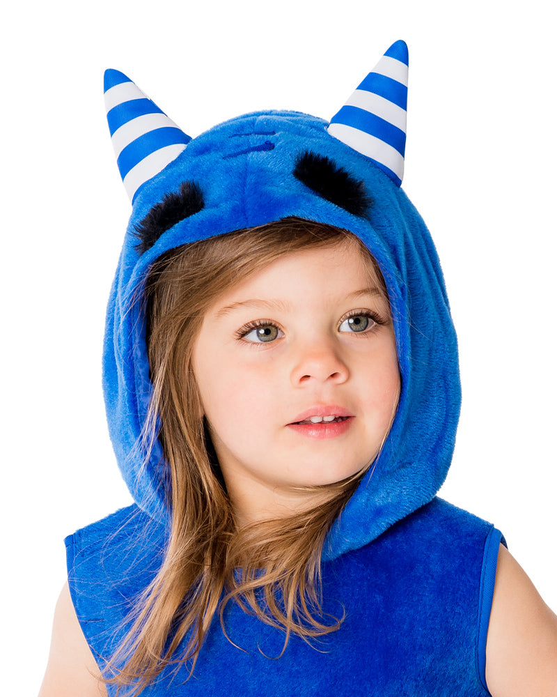 ODDBODS POGO BLUE MONSTER COSTUME, CHILD - Back