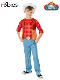 DINO RANCH JON COSTUME, CHILD - Front