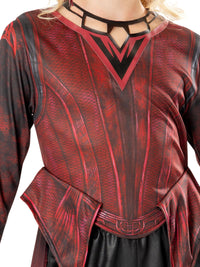 SCARLET WITCH COSTUME DR STRANGE 2, CHILD - 9-10 YRS - Side